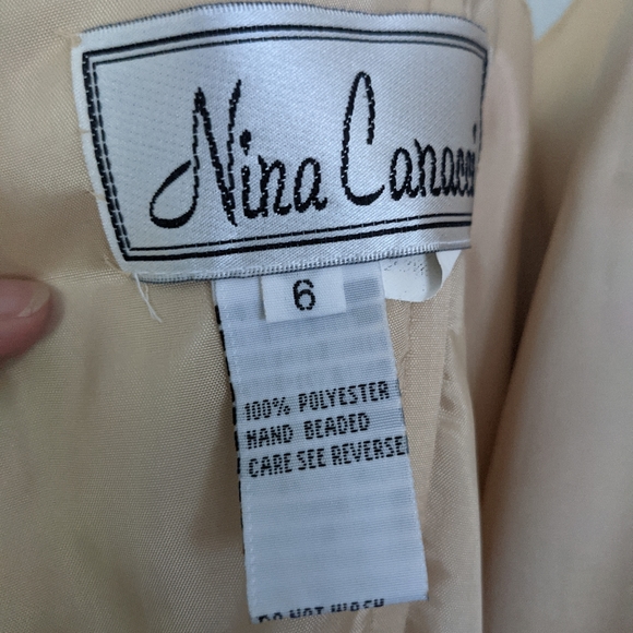 Vintage Prom Dress Champagne - Picture 12 of 13